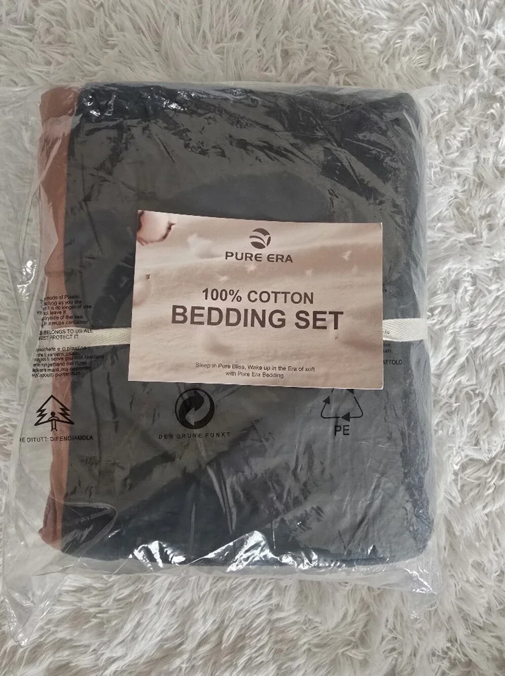 PURE ERA Jersey Knit Duvet Cover Set 100% T-Shirt Cotton Super Soft Comfy Queen